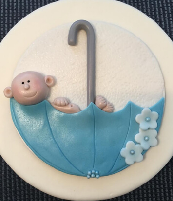 Baby Shower Custom Cupcake Toppers | Hollister, CA | Creative Cakes By Helen